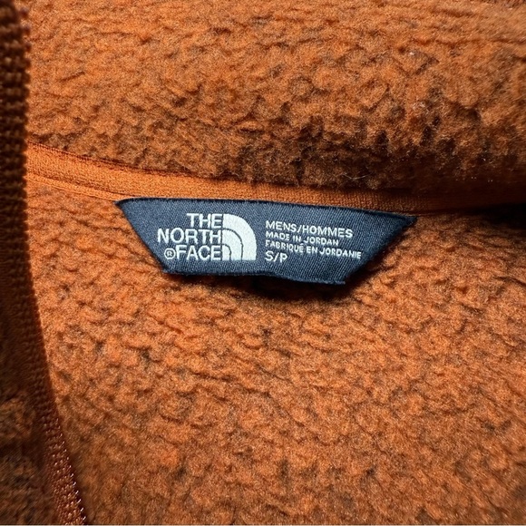 The North Face Men’s Gordon Lyons 1/4 Zip Pullover Sweater Men’s Small Orange - Picture 5 of 7